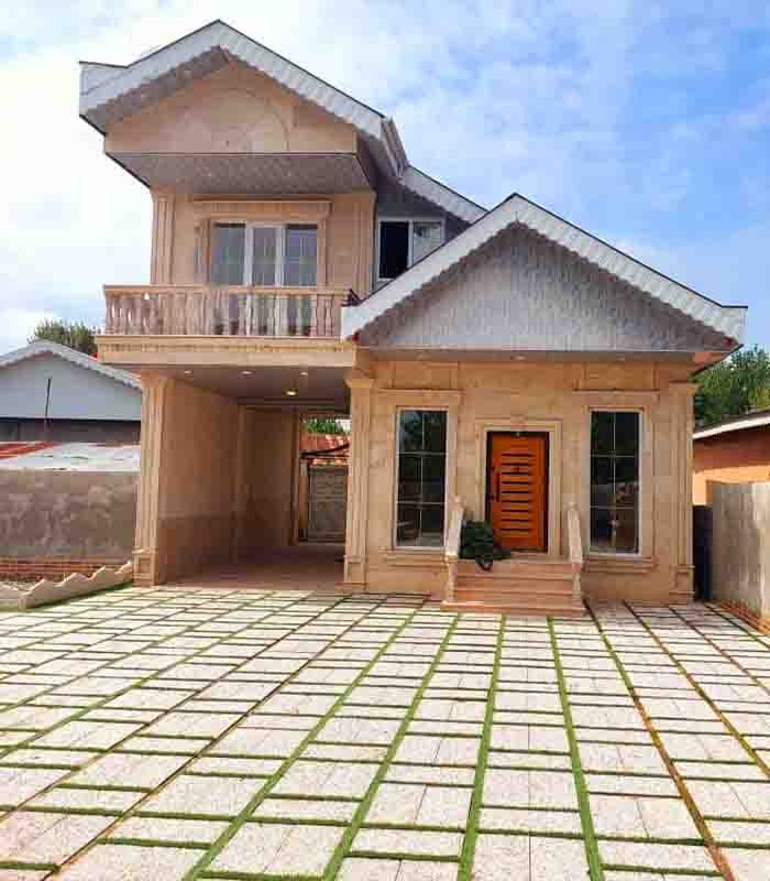 تصویر ویلا دوبلکس استخر دار نما سنگ