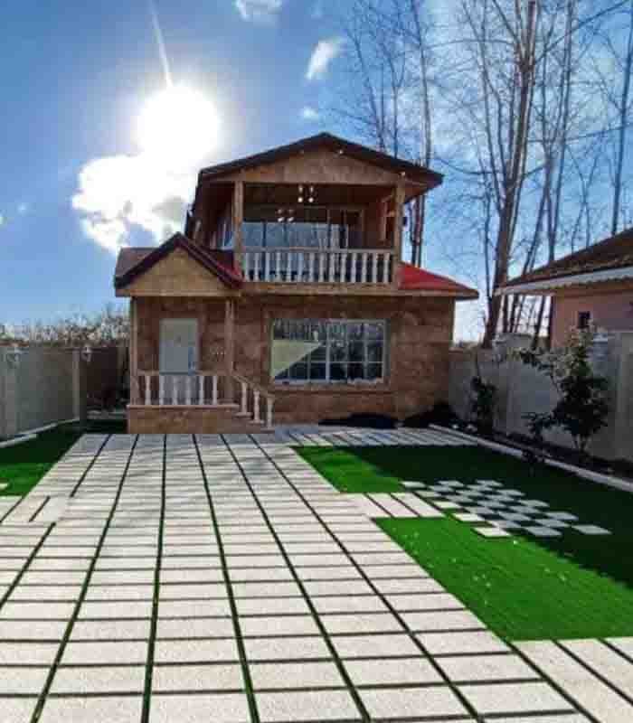 تصویر یک ویلای دوبلکس در لوکیشن روستایی